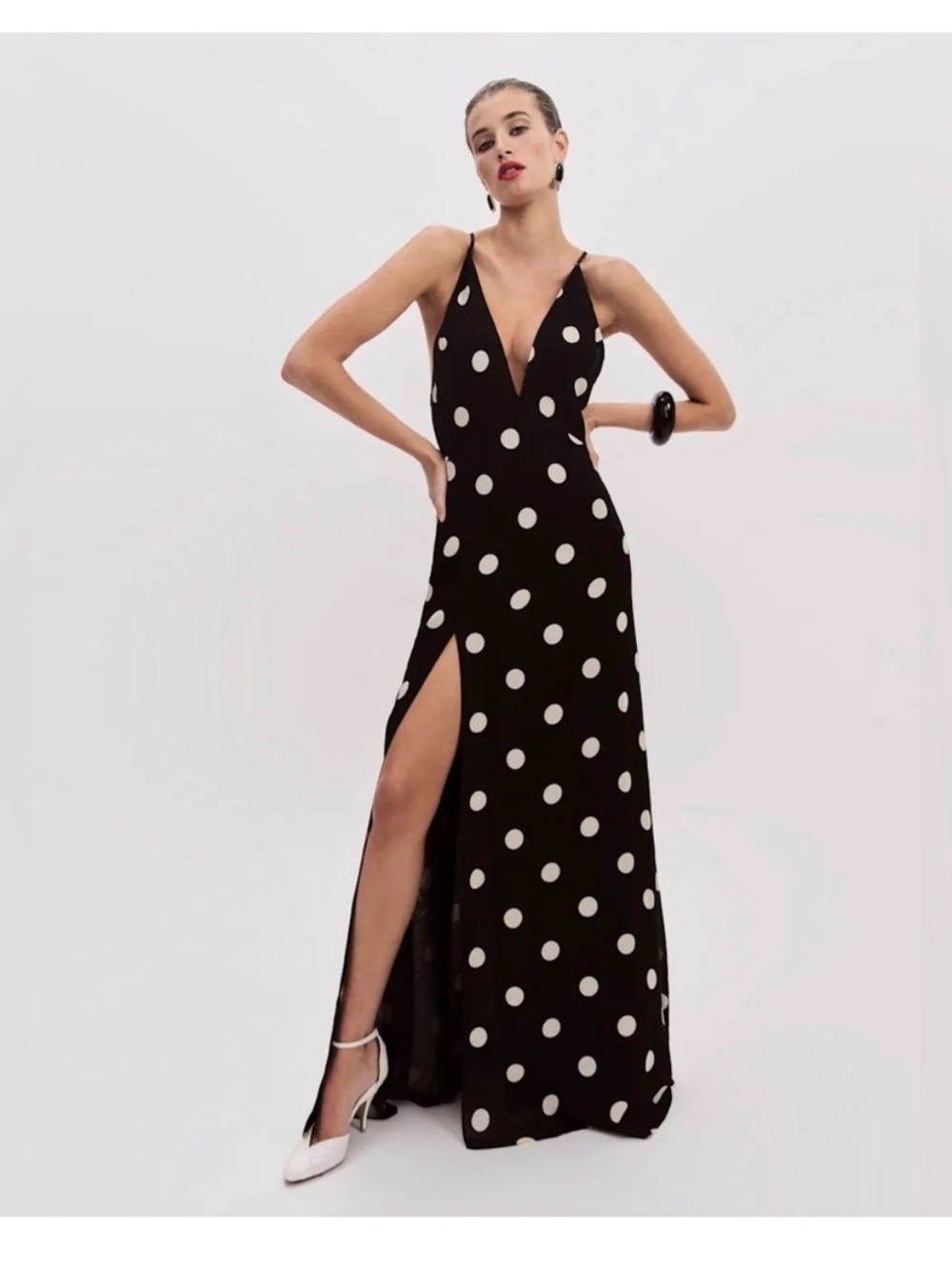 Reformation Zani Polka Dot Dress